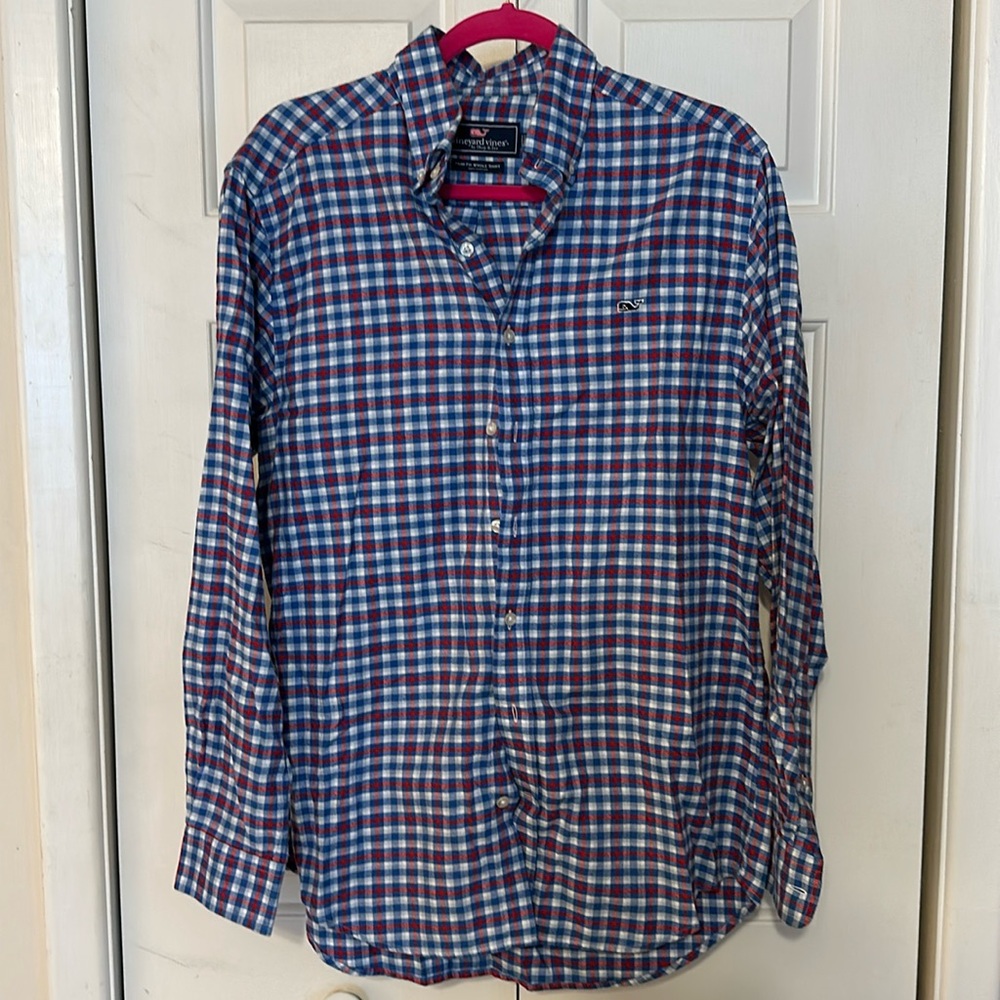 Vineyard Vines Men’s Plaid Button Down M
